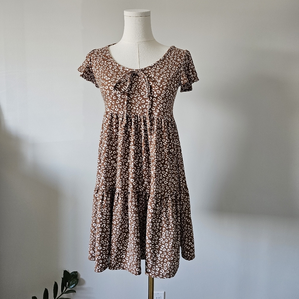 Jessica S Brown Leopard Print Dress